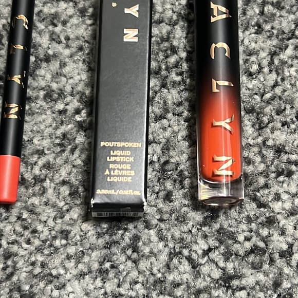 Jaclyn Cosmetics Poutspoken Liquid Lipstick and Lipliner No Rules NIB - Picture 3 of 7